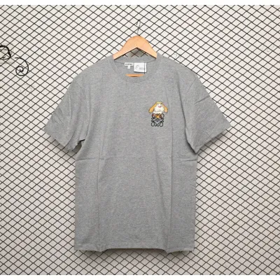 Loewe cartoon logo print round neck pullover short-sleeved T-shirt Grey 01