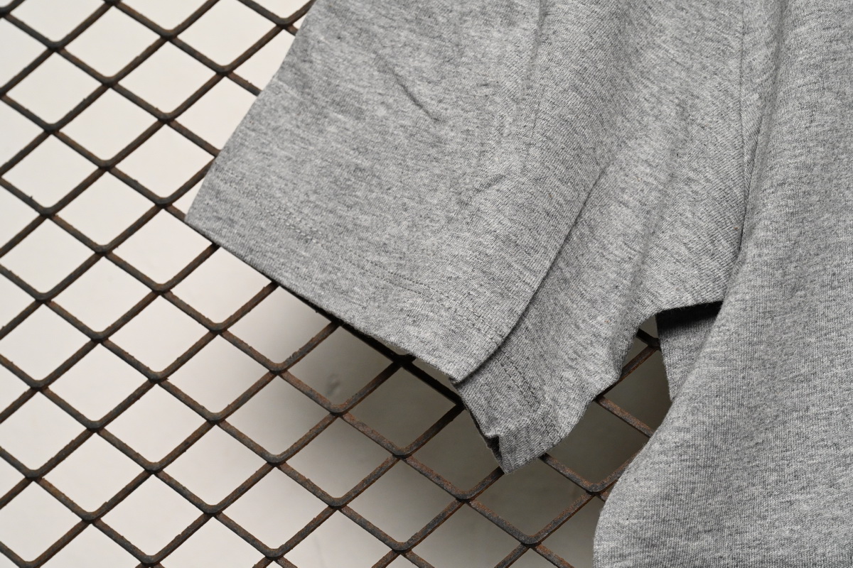 Loewe cartoon logo print round neck pullover short-sleeved T-shirt Grey