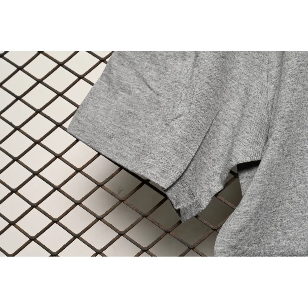 Loewe cartoon logo print round neck pullover short-sleeved T-shirt Grey