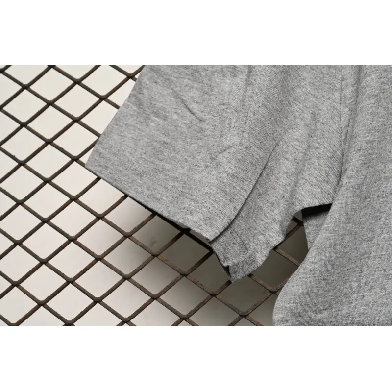 Loewe cartoon logo print round neck pullover short-sleeved T-shirt Grey