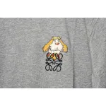 Loewe cartoon logo print round neck pullover short-sleeved T-shirt Grey