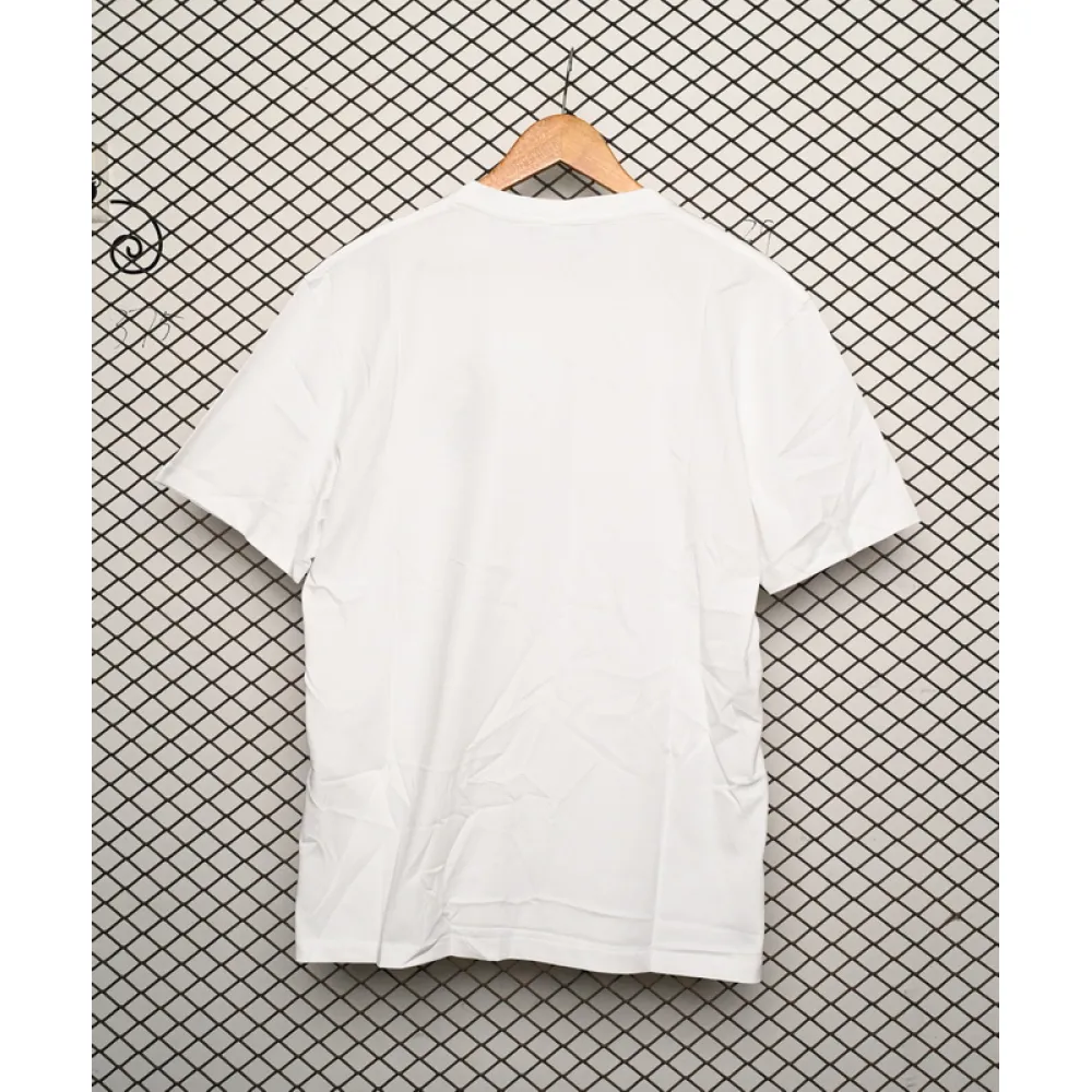 Loewe cartoon logo print round neck pullover short-sleeved T-shirt White