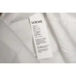 Loewe cartoon logo print round neck pullover short-sleeved T-shirt White