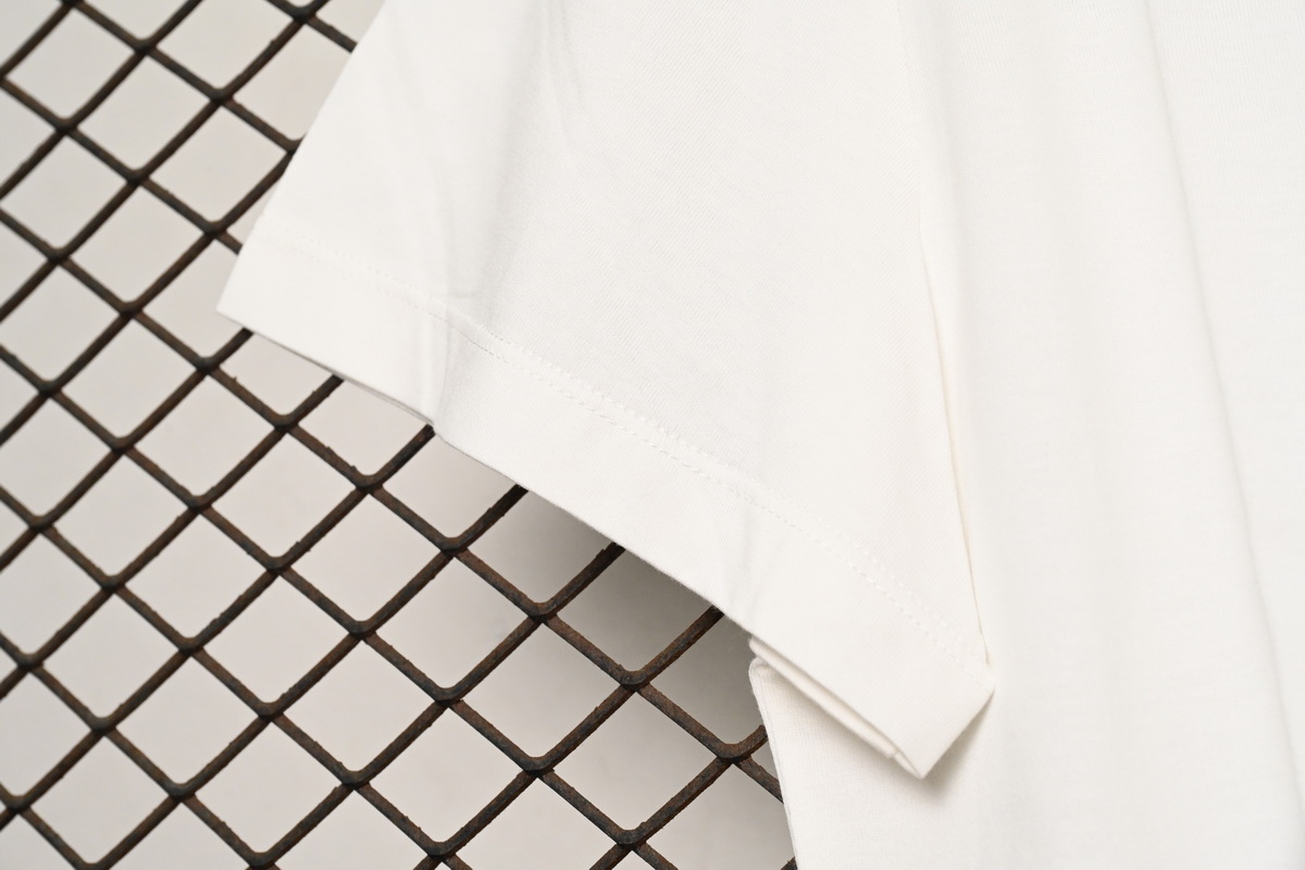 Mason Margiel letter logo print round neck pullover T-shirt White