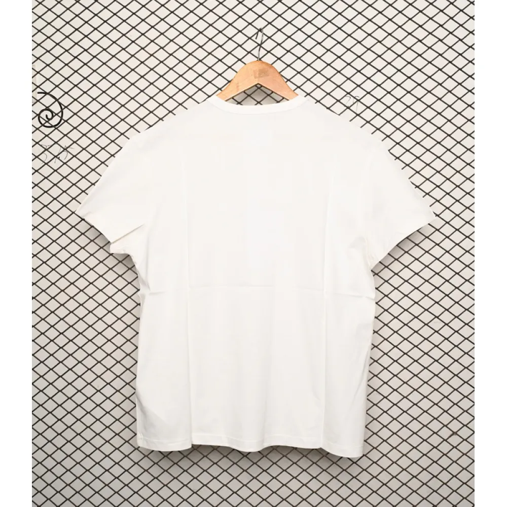 Mason Margiel letter logo print round neck pullover T-shirt White