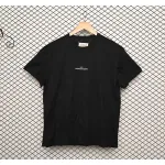 Mason Margiela letter logo print round neck pullover T-shirt Black