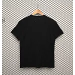 Mason Margiela letter logo print round neck pullover T-shirt Black