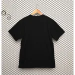 Prada Solid Color Logo Print Round Neck Short Sleeve T-Shirt Black