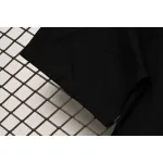 Prada Solid Color Logo Print Round Neck Short Sleeve T-Shirt Black