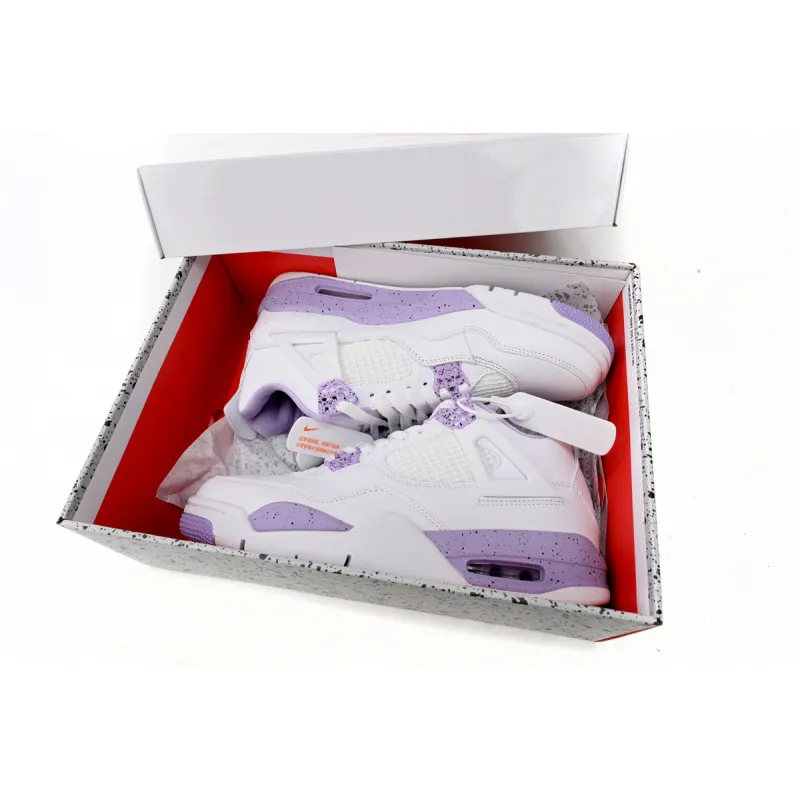 Air Jordan 4 Retro White Purple CT8527-115