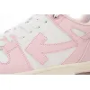  OFF-WHITE Out Of Office OOO Low Tops White Light Pink OWIA259F21LEA0010130