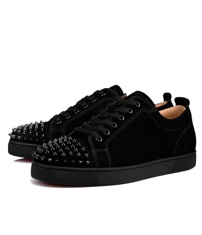 Christian Louboutin Louis Junior Spikes Flat Black 1130573CM53