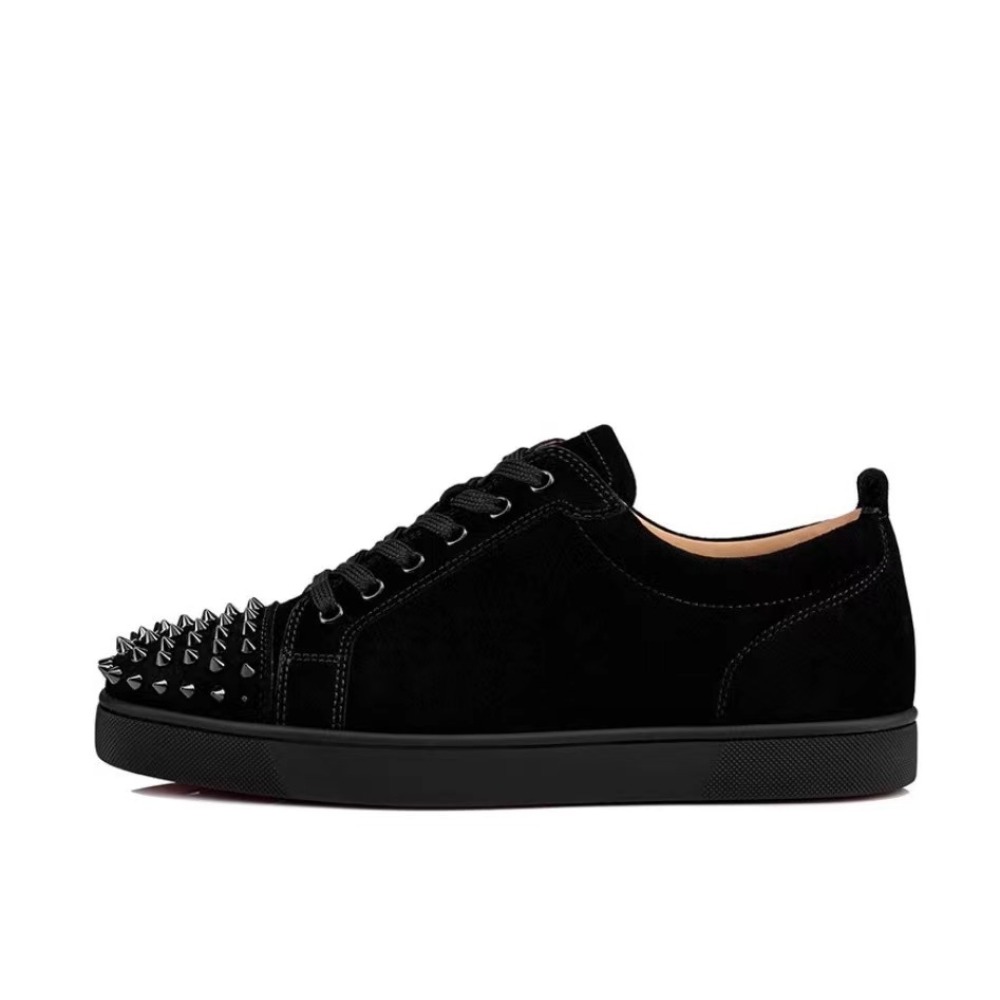 Christian Louboutin Louis Junior Spikes Flat Black 1130573CM53