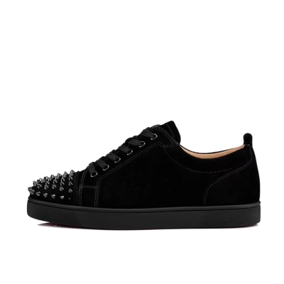 Christian Louboutin Louis Junior Spikes Flat Black 1130573CM53 01