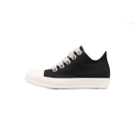 Rick Owens DRKSHDW Canvas Low Top Black Milk DU01B7802 DMW1 911
