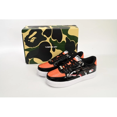A Bathing Ape Bape Sta Low Mad Shark Orange Shark 02
