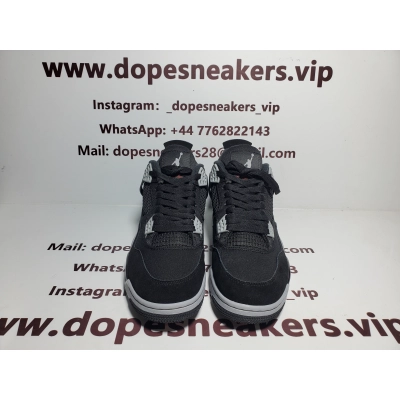 Cheap Air Jordan 4 Retro Black Canvas DH7138-006 02