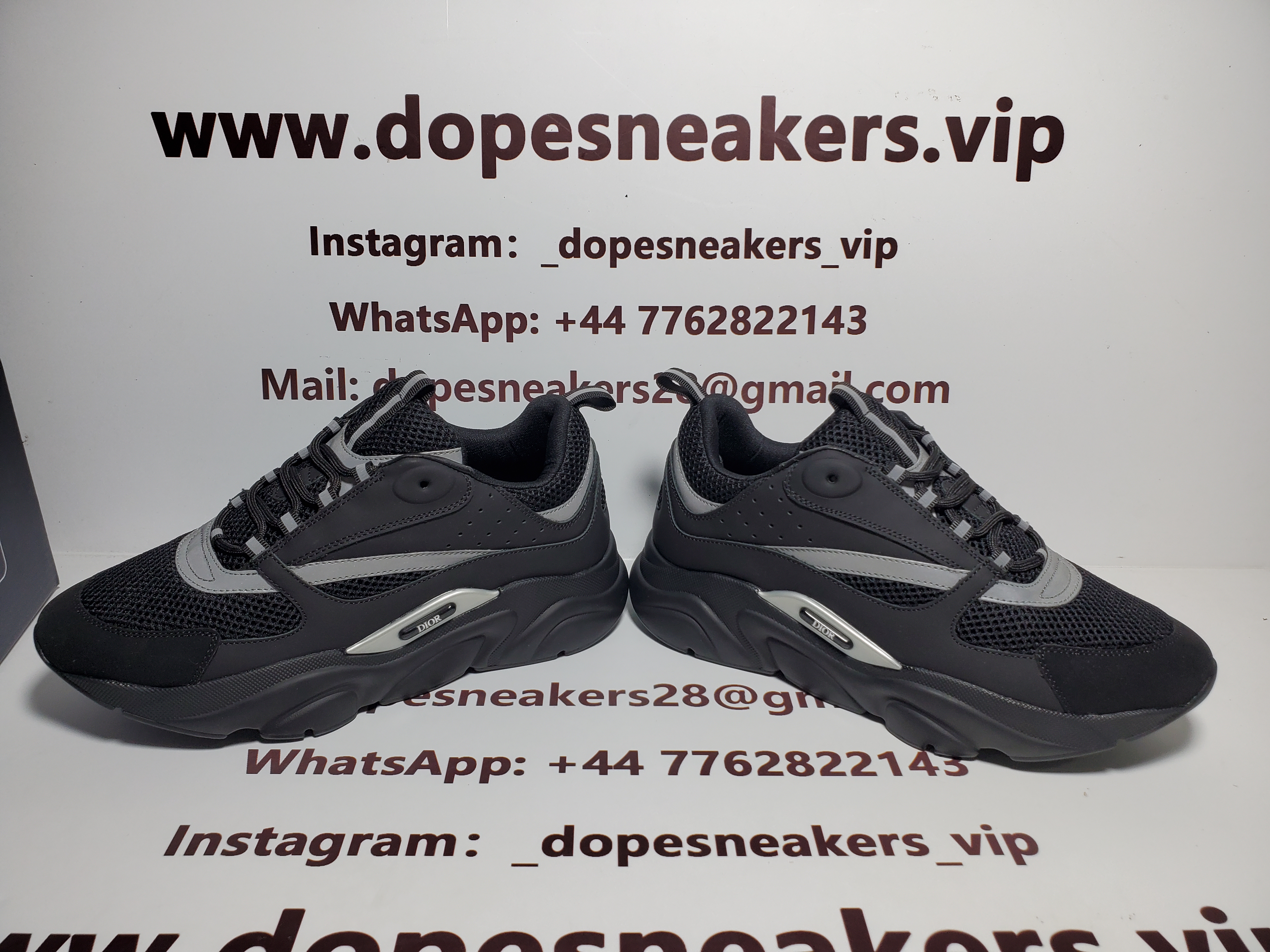 Dior B22 Black Silver 3SN231ZNG_H969