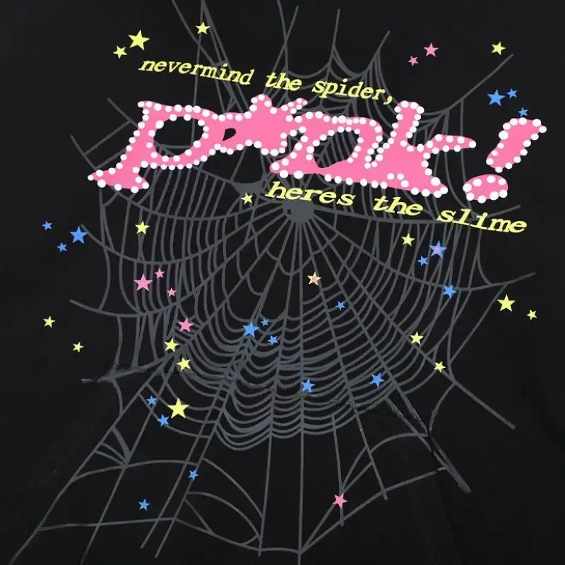 Sp5der P*NK Hoodie Black