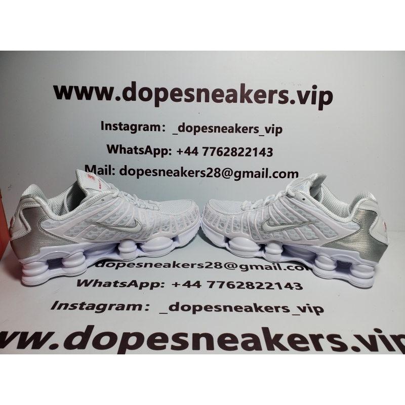 Nike Shox TL White Metallic Silver AR3566-100