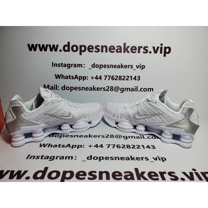 Nike Shox TL White Metallic Silver AR3566-100
