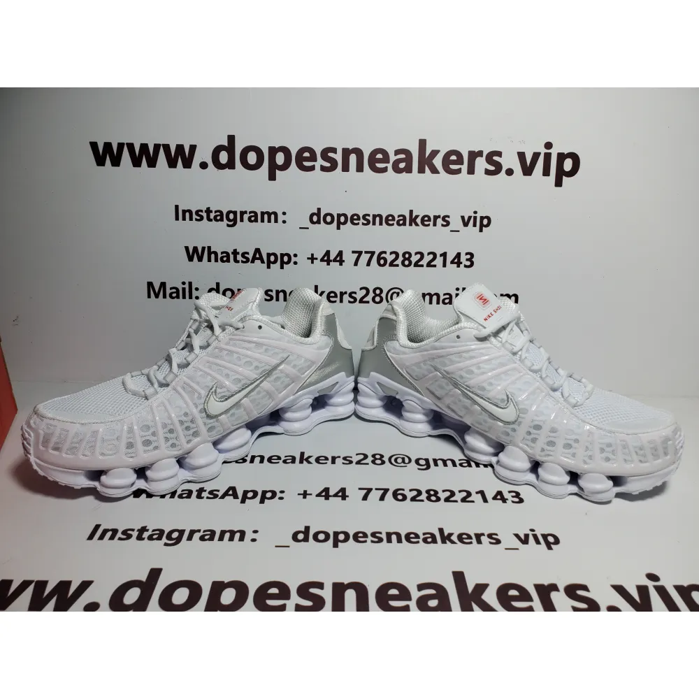 Nike Shox TL White Metallic Silver AR3566-100