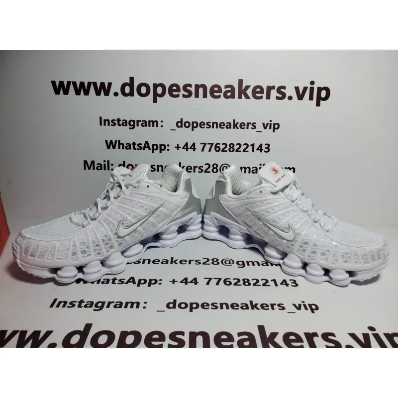 Nike Shox TL White Metallic Silver AR3566-100