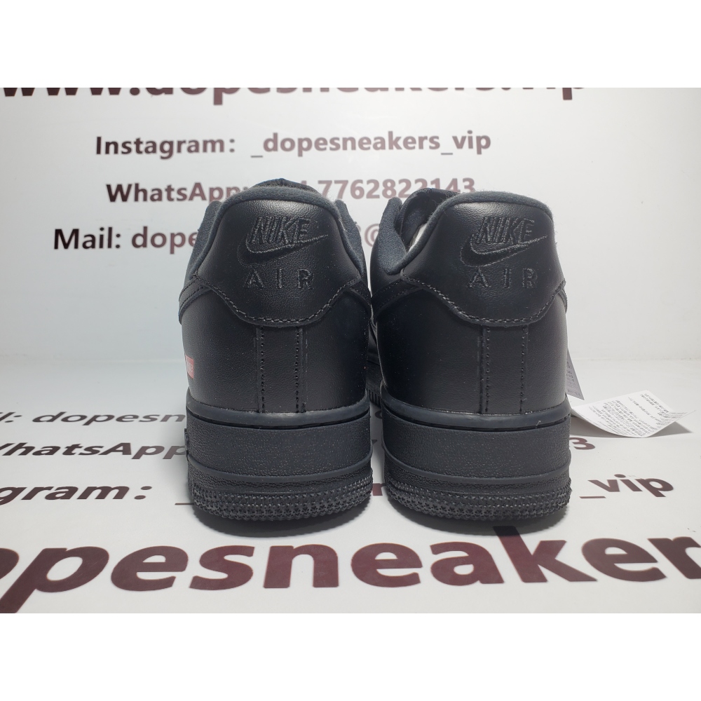 Supreme x Air Force 1 Low Black CU9225-001