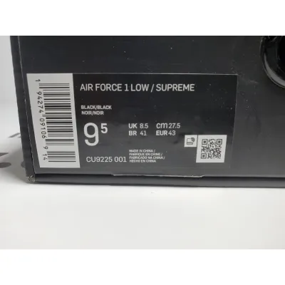 Supreme x Air Force 1 Low Black CU9225-001 02