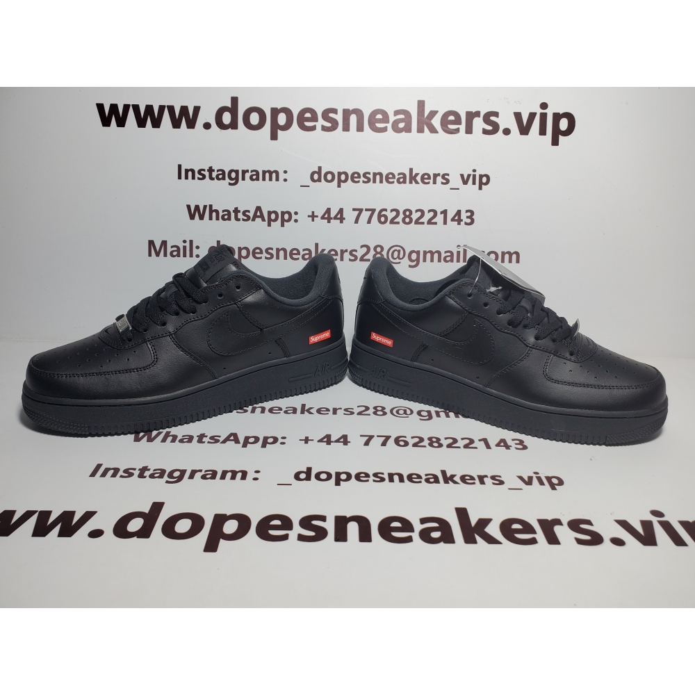 Supreme x Air Force 1 Low Black CU9225-001