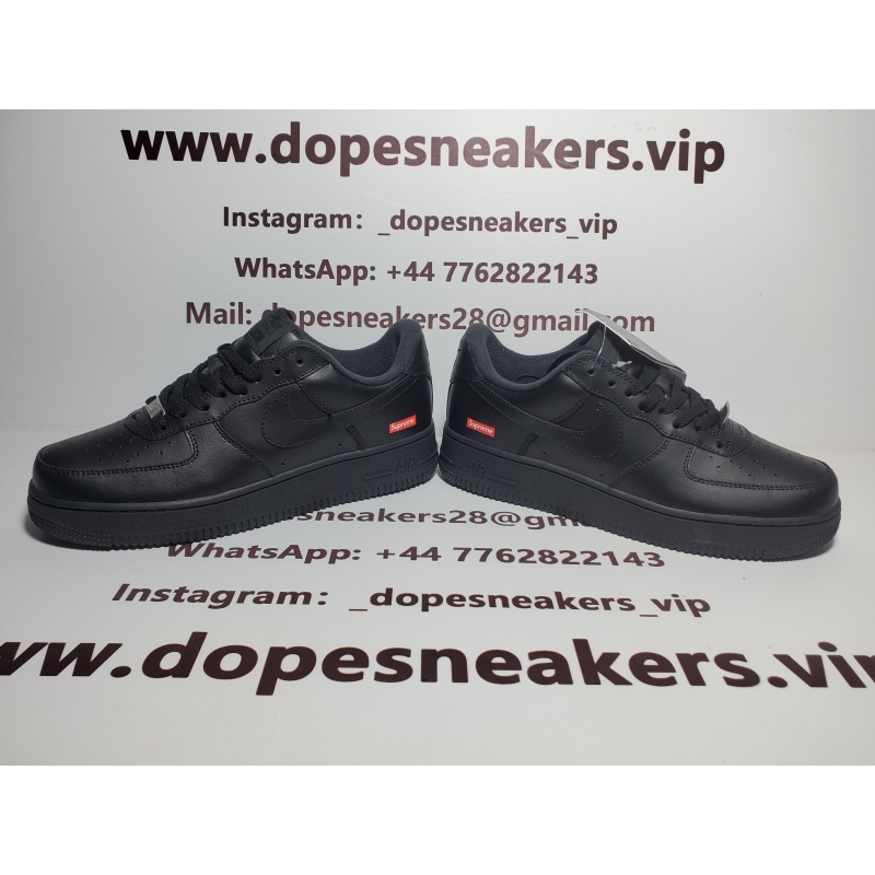 Supreme x Air Force 1 Low Black CU9225-001