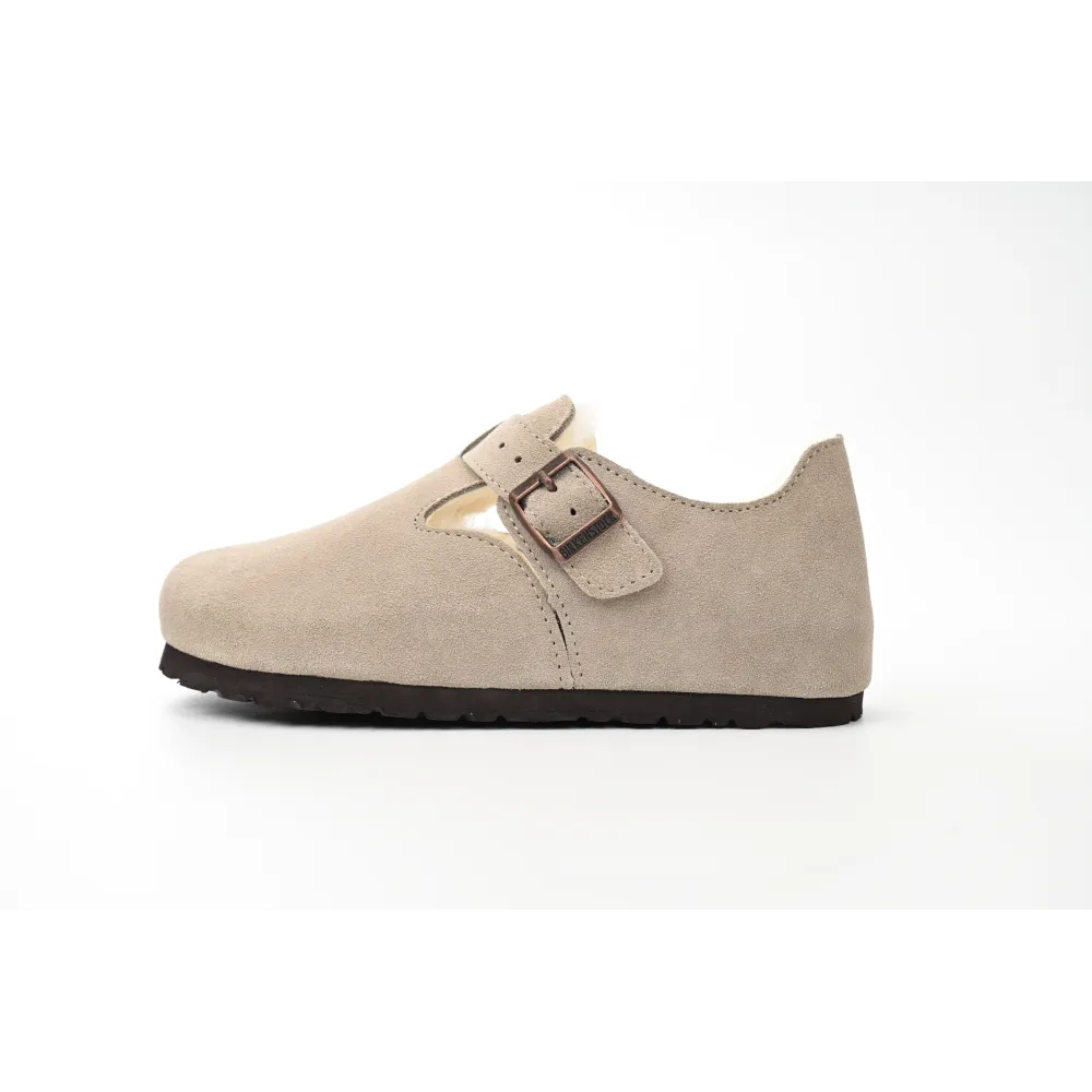 Birkenstock London Shearling Kith Faded Beige E14D010N6L