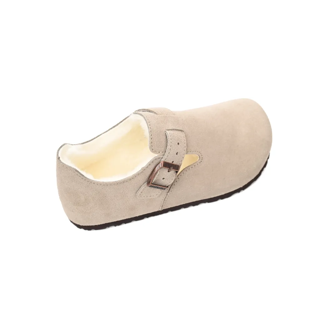 Birkenstock London Shearling Kith Faded Beige E14D010N6L