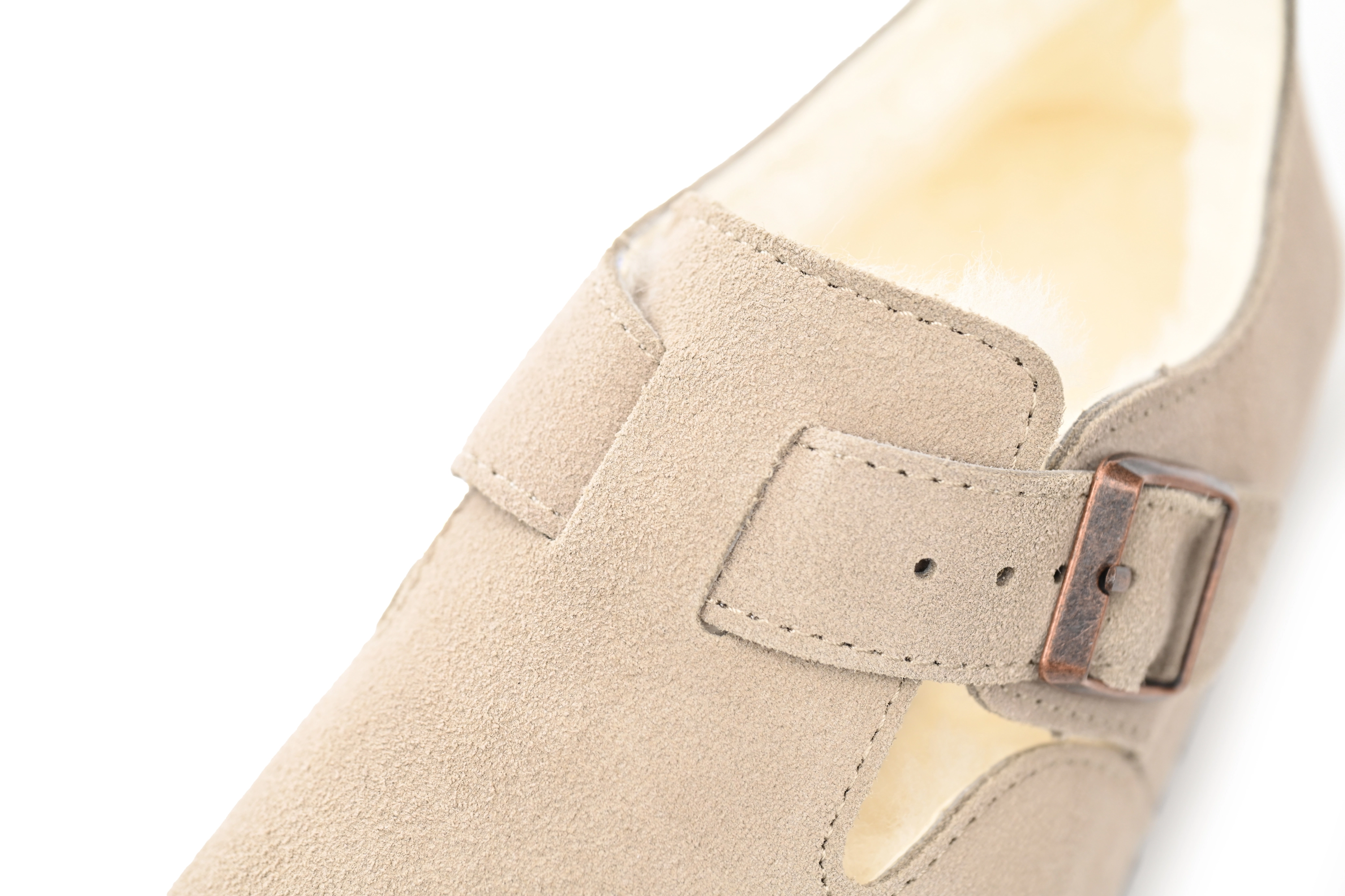 Birkenstock London Shearling Kith Faded Beige E14D010N6L