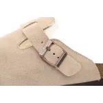 Birkenstock Boston Shearling Coin Suede Beige E14T002N6L
