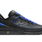 Off White x Air Jordan 2 Retro Low SP Black and Varsity Roy  DJ4375-004