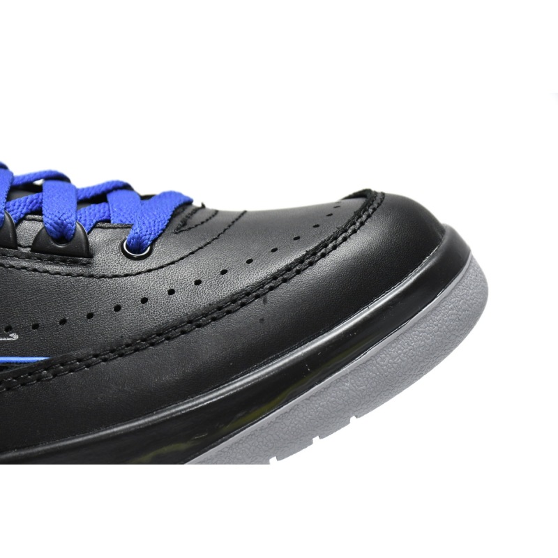 Off White x Air Jordan 2 Retro Low SP Black and Varsity Roy  DJ4375-004