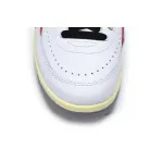 Off White x Air Jordan 2 Retro Low SP White and Varsity Red DJ4375-106