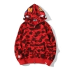 BAPE Color Camo Shark Zip Hoodie Red 4580793322511