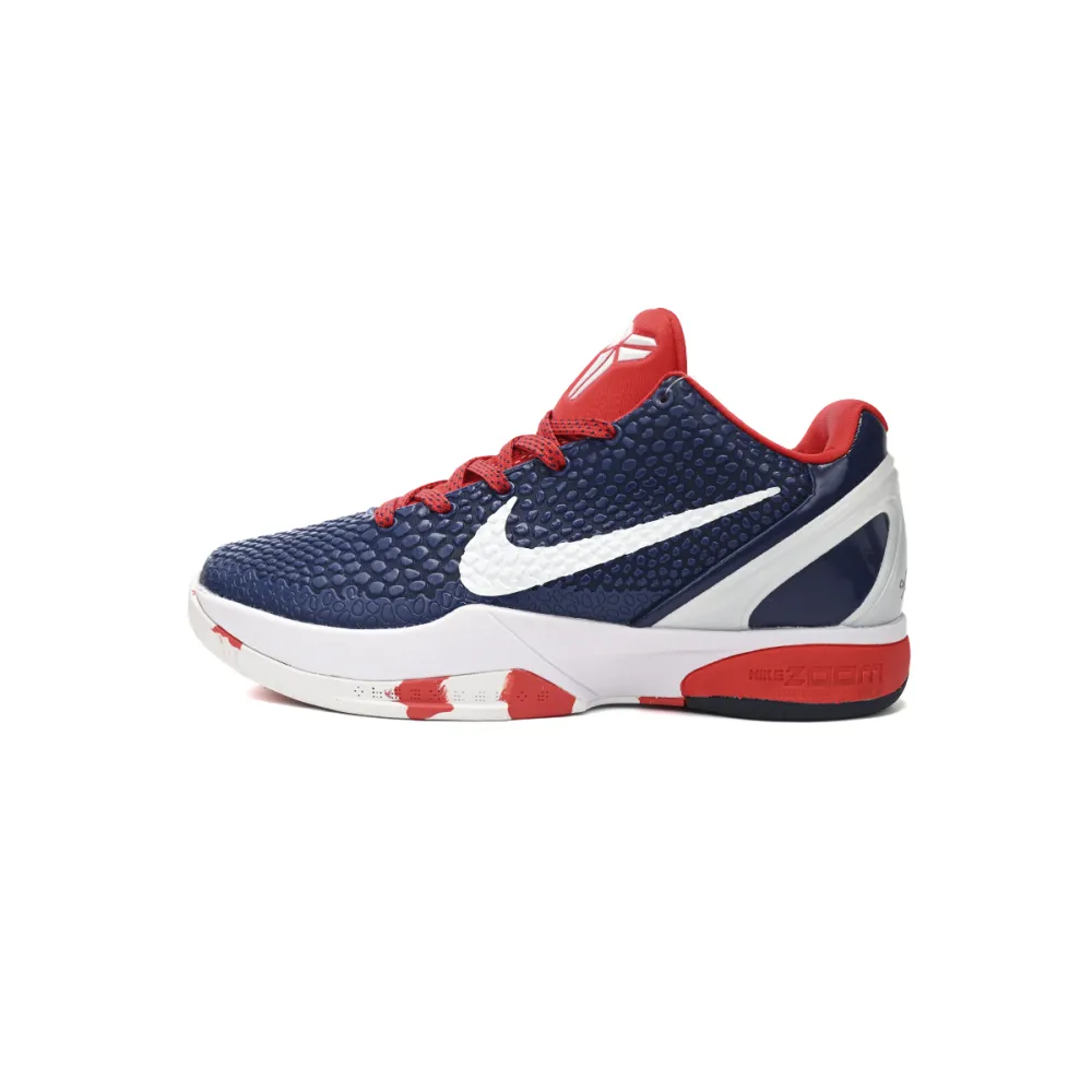 Nike Kobe 6 Protro White Blue Red  436311-003