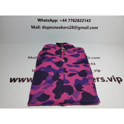 BAPE Color Camo Shark Zip Hoodie Purple 4580793338444 02