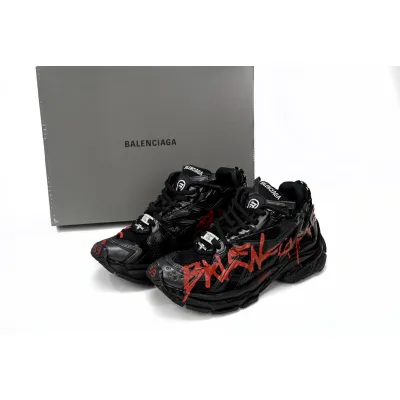 Balenciaga Runner Black And Red Characters 677402 W3RB1 0102 02