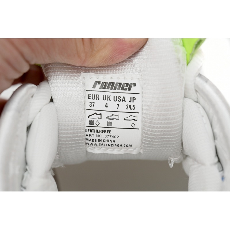 Balenciaga Runner White Blue Red 677402 W3RB6 9645