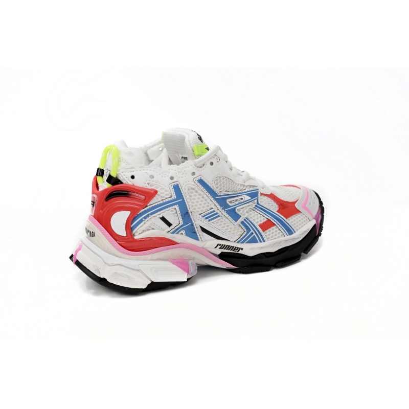 Balenciaga Runner White Blue Red 677402 W3RB6 9645