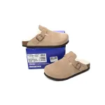 Birkenstock Boston Shearling Coin Suede Stone 6745673
