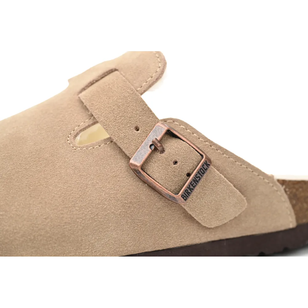 Birkenstock Boston Shearling Coin Suede Stone 6745673