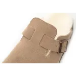 Birkenstock Boston Shearling Coin Suede Stone 6745673