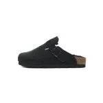 Birkenstock Boston Shearling Suede Leather Black 259881