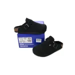 Birkenstock Boston Shearling Suede Leather Black 259881