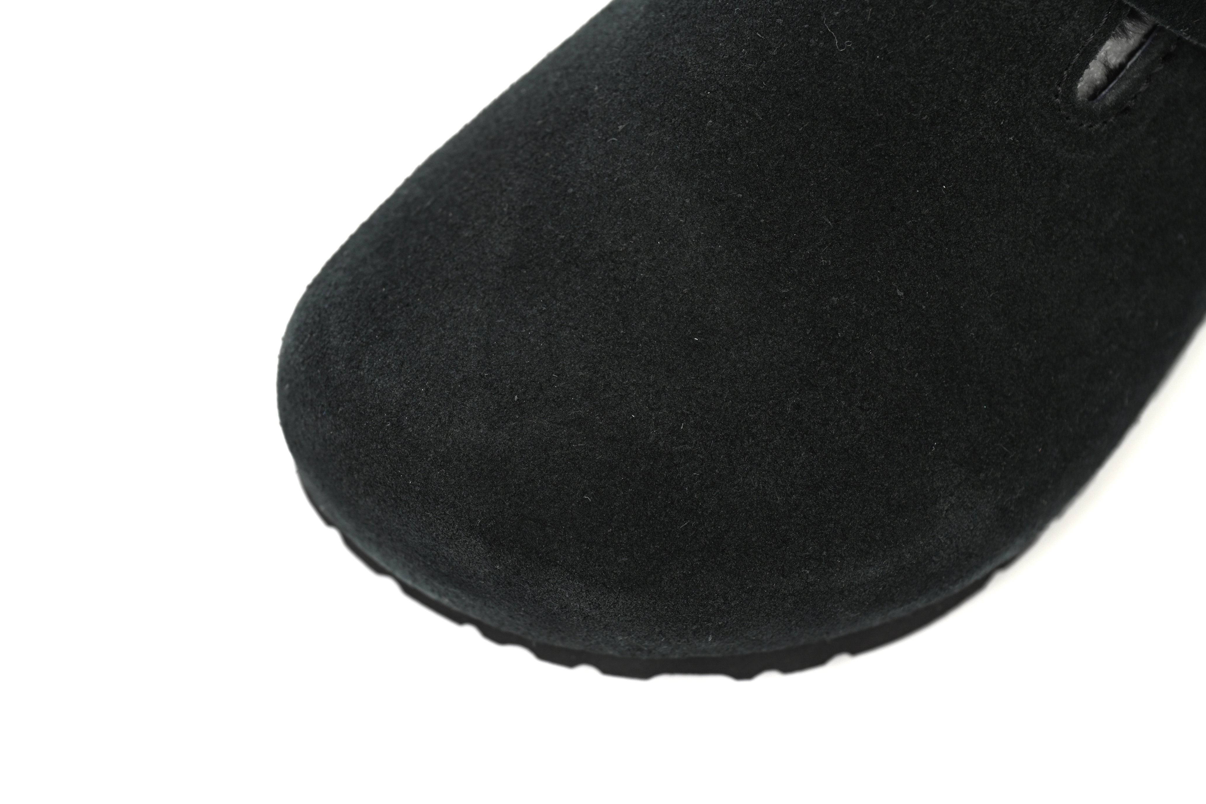 Birkenstock Boston Shearling Suede Leather Black 259881